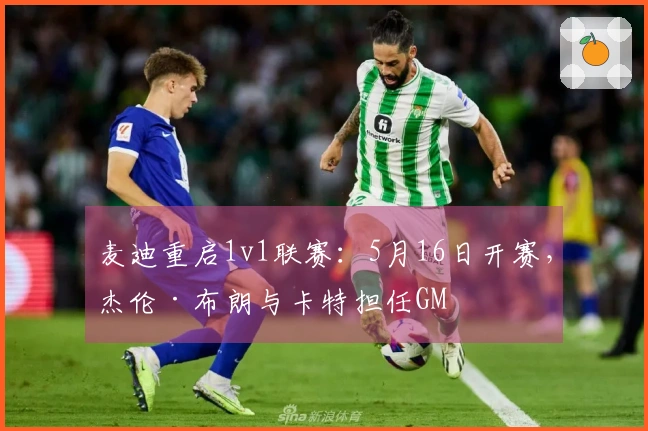 麦迪重启1v1联赛：5月16日开赛，杰伦·布朗与卡特担任GM